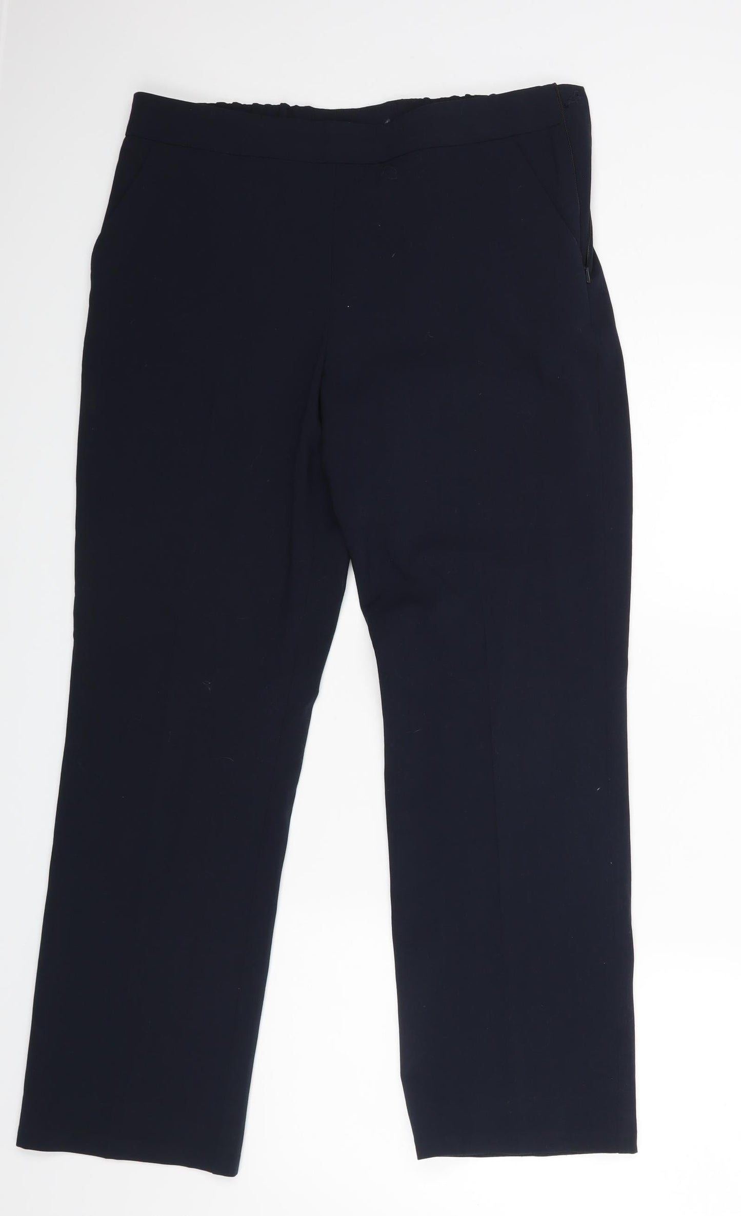 Preworn Womens Blue   Dress Pants Trousers Size 12 L26 in