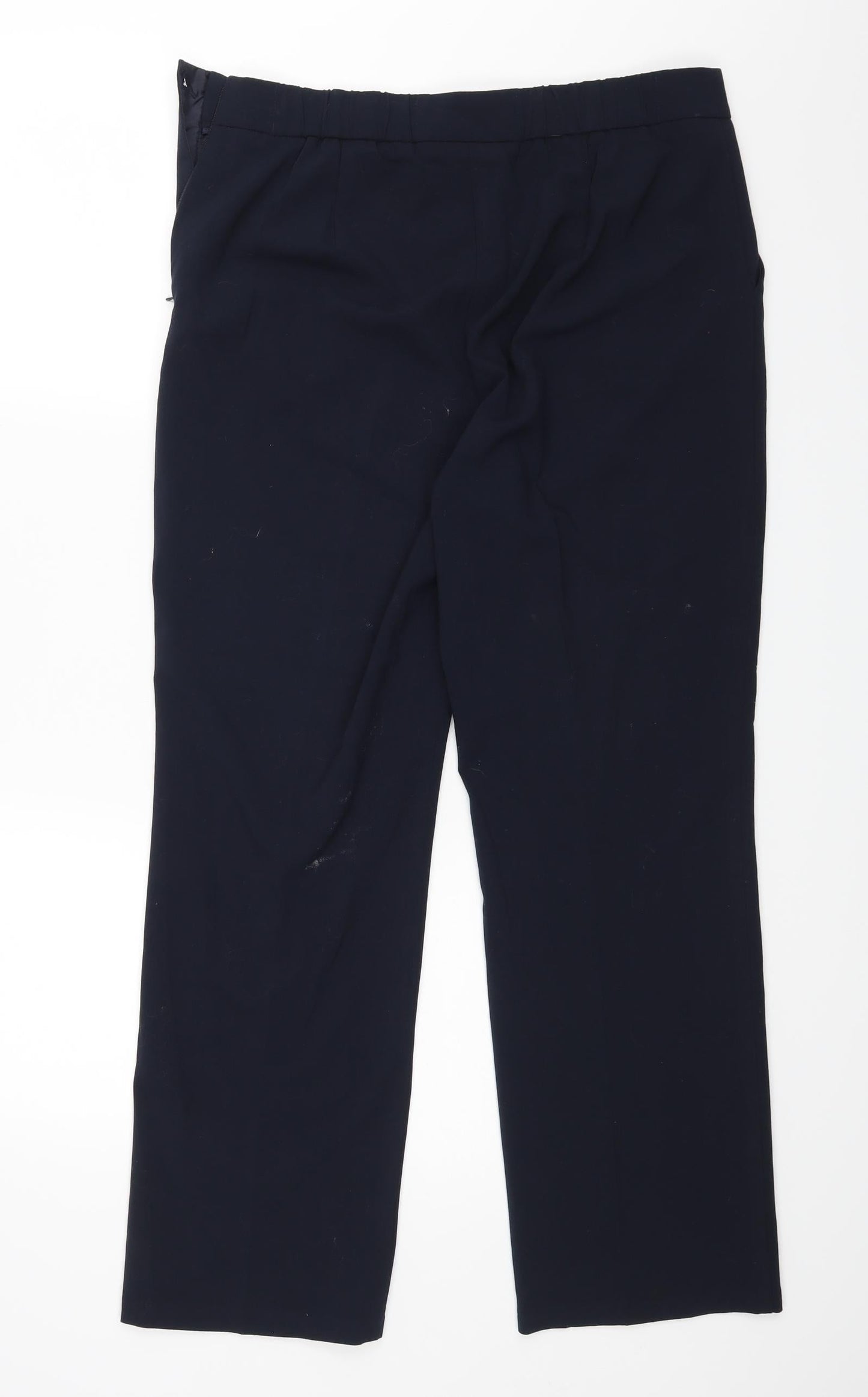 Preworn Womens Blue   Dress Pants Trousers Size 12 L26 in