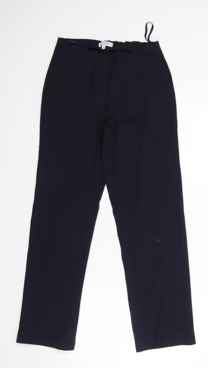 Additional front view of Principles women’s blue dress pants trousers, size UK 10, 25-inch leg