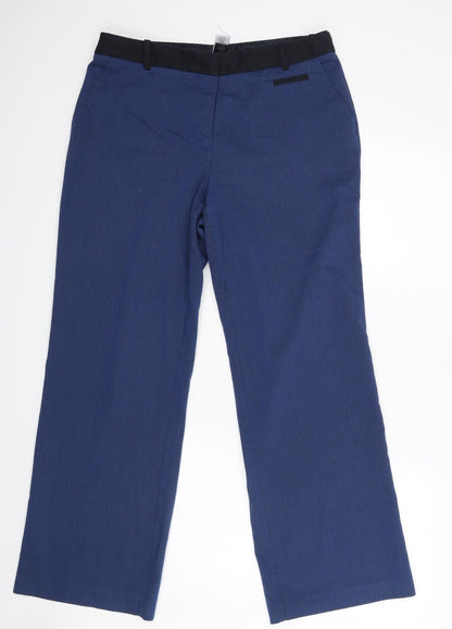 Next Womens Black   Trousers  Size 14 L30 in