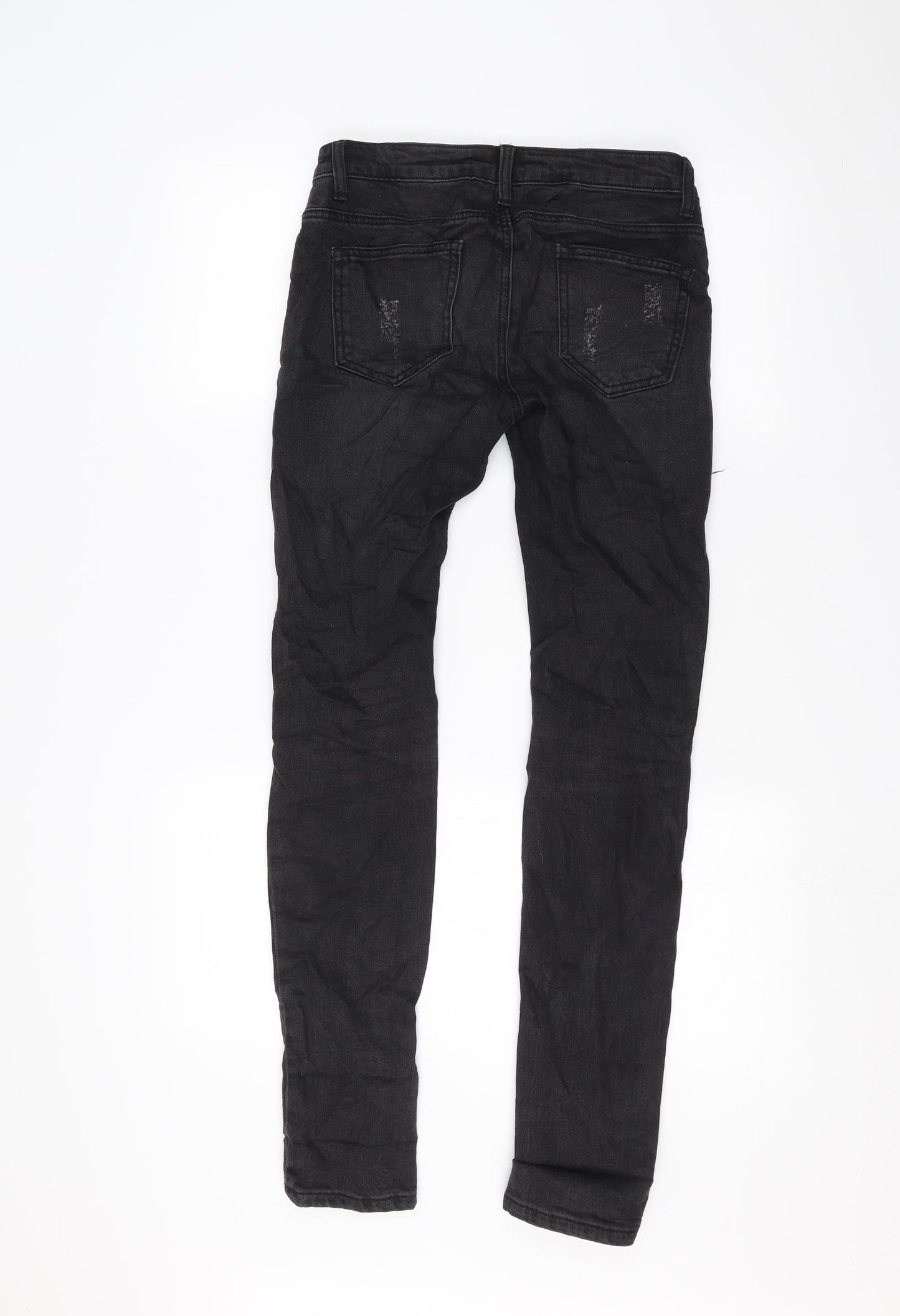 Preworn Womens Black   Straight Jeans Size M L29 in