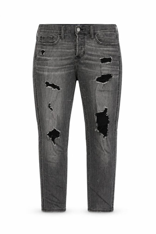 Hollister Mens Grey   Skinny Jeans Size 27 in L24 in - ripped details