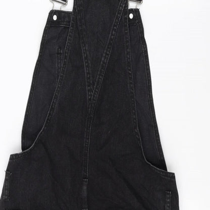 Brand and care label for ASOS women’s black a-line, size UK 8