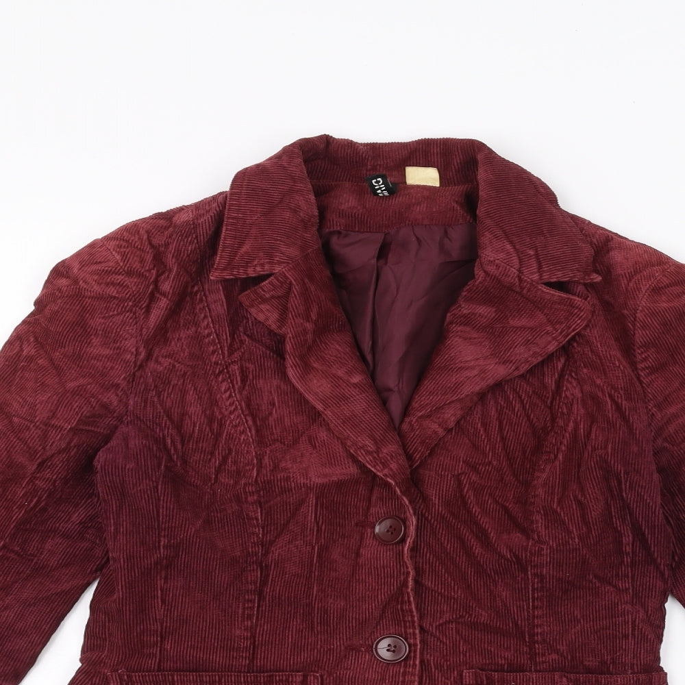 H&M Womens Red   Jacket  Size 6