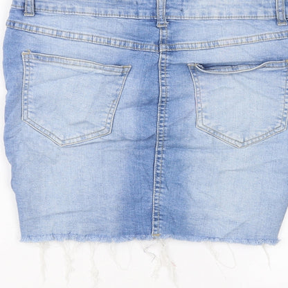 Parisian Womens Blue  Denim A-Line Skirt Size 10