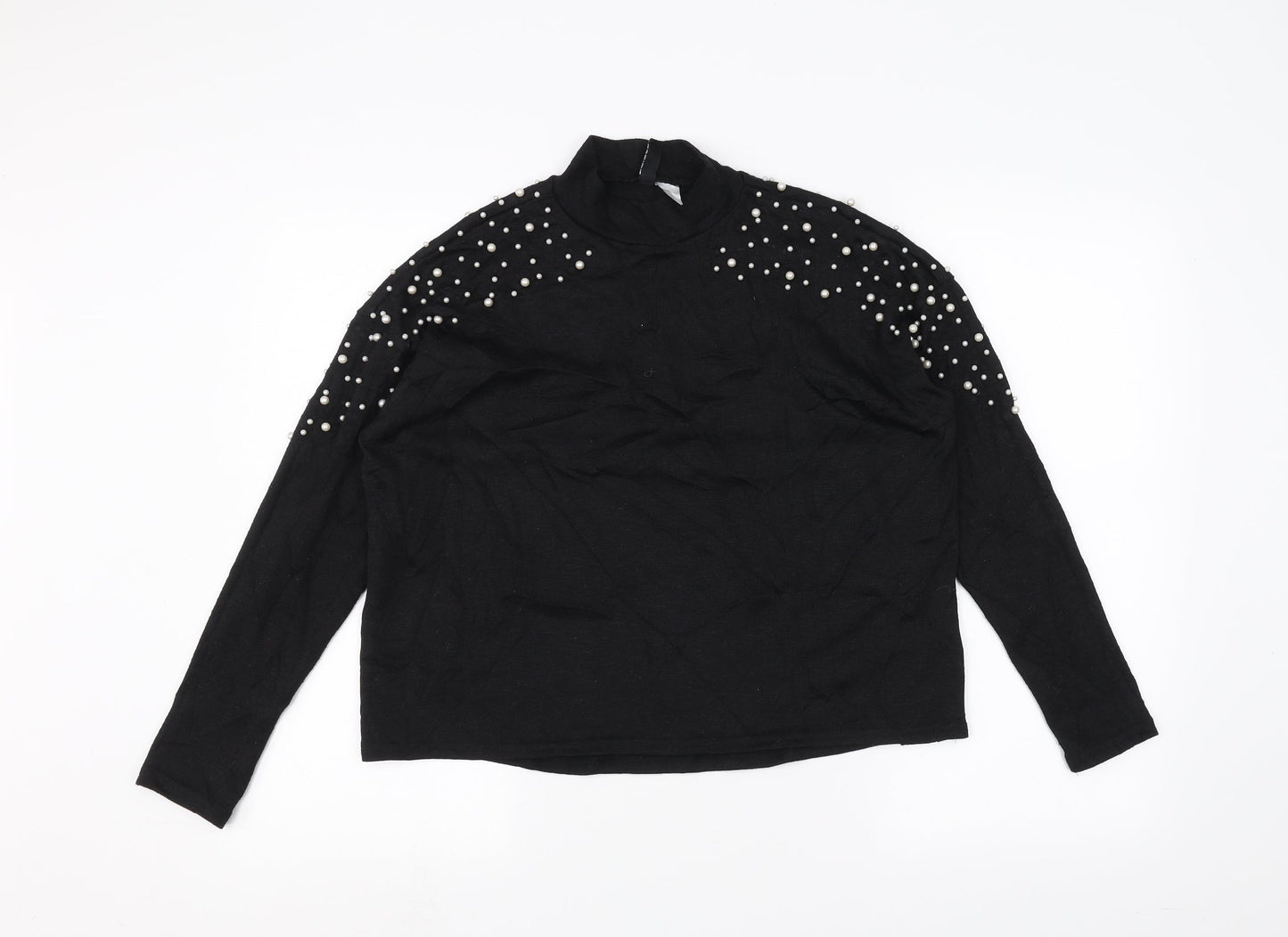 H&M Womens Black   Pullover Jumper Size S