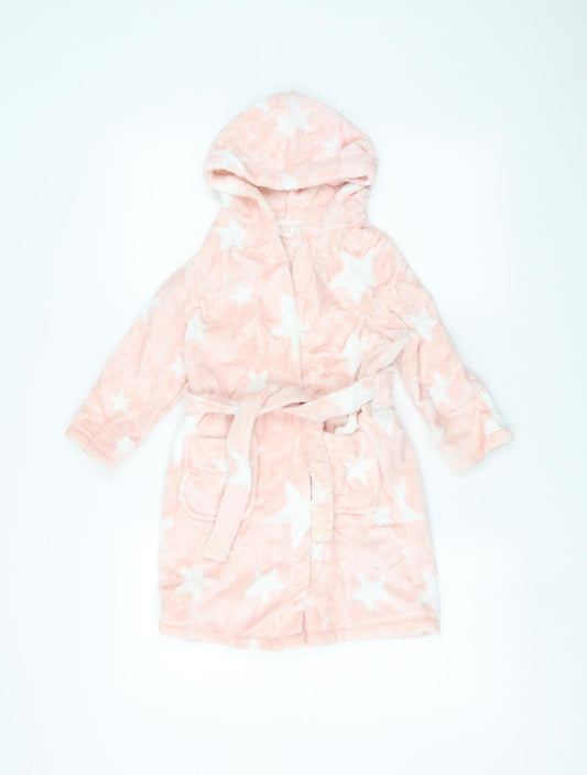Marks and Spencer Girls Pink Solid  Cami Robe Size 3-4 Years
