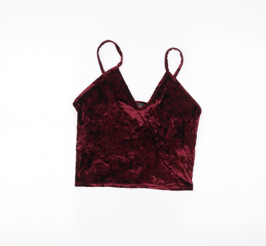 Sparkle & Fade Womens Red   Basic T-Shirt Size M