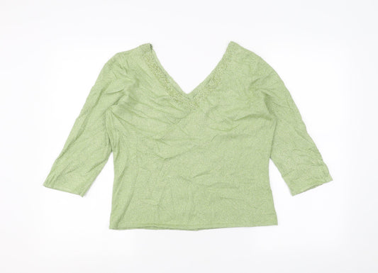 Minuet Womens Green   Pullover Jumper Size 12