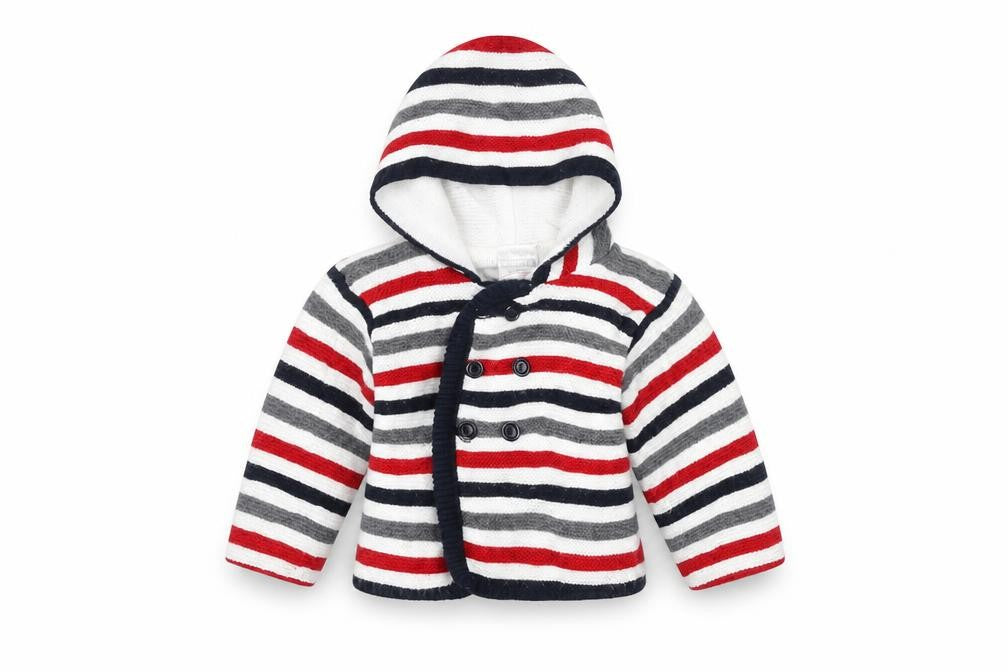Nursery Rhyme Baby White Striped  Jacket  Size 3-6 Months