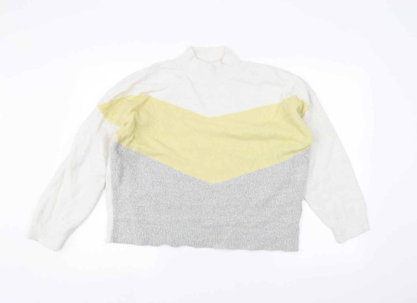 Oasis Womens White   Pullover Jumper Size L