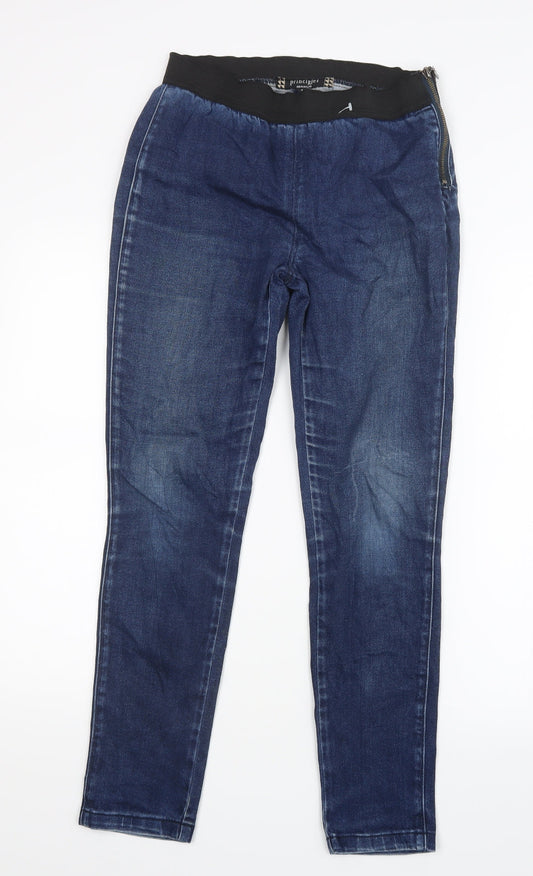 Principles Womens Blue  Denim Straight Jeans Size 8 L28 in