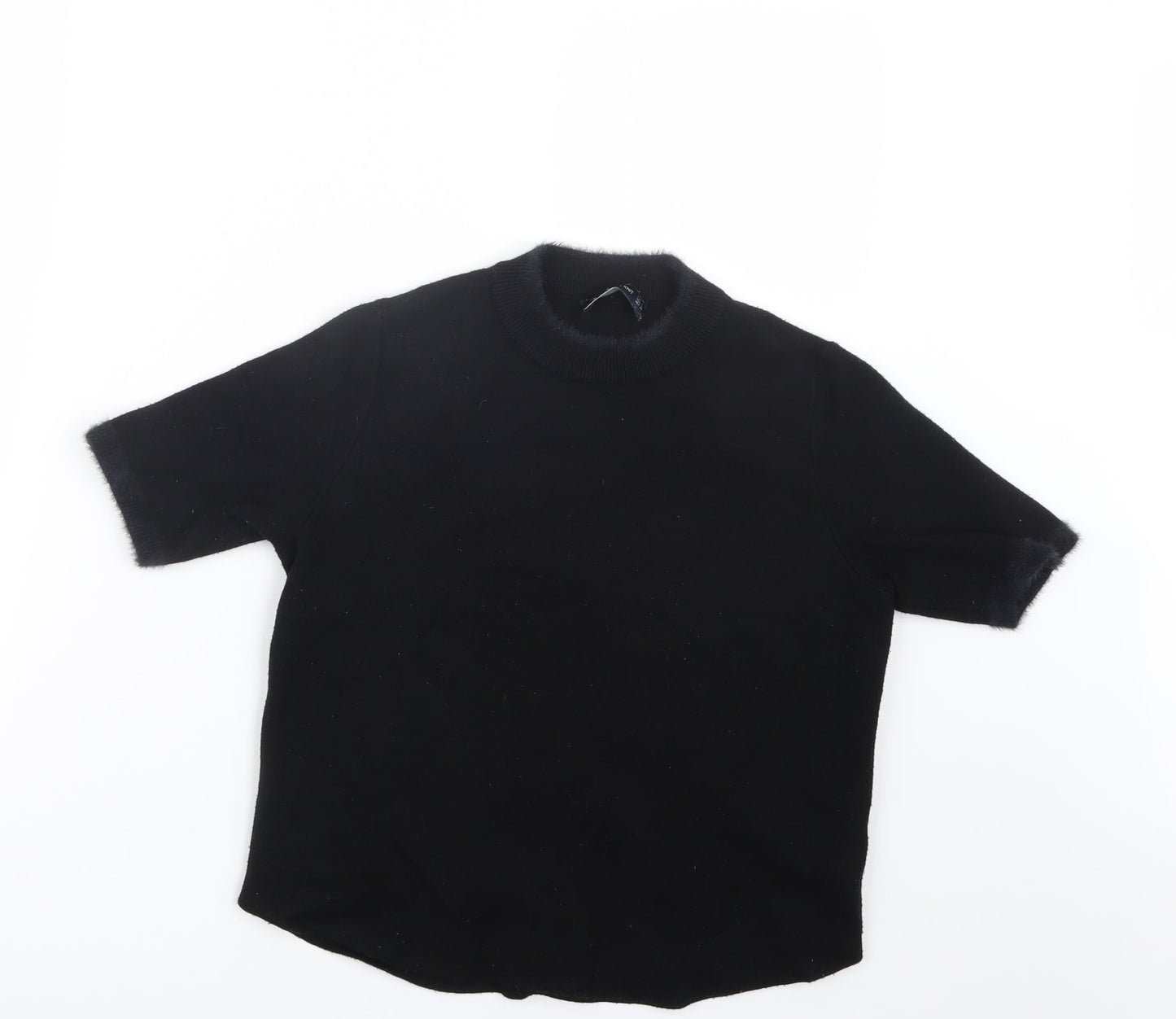 Zara Womens Black  Knit Pullover Jumper Size M