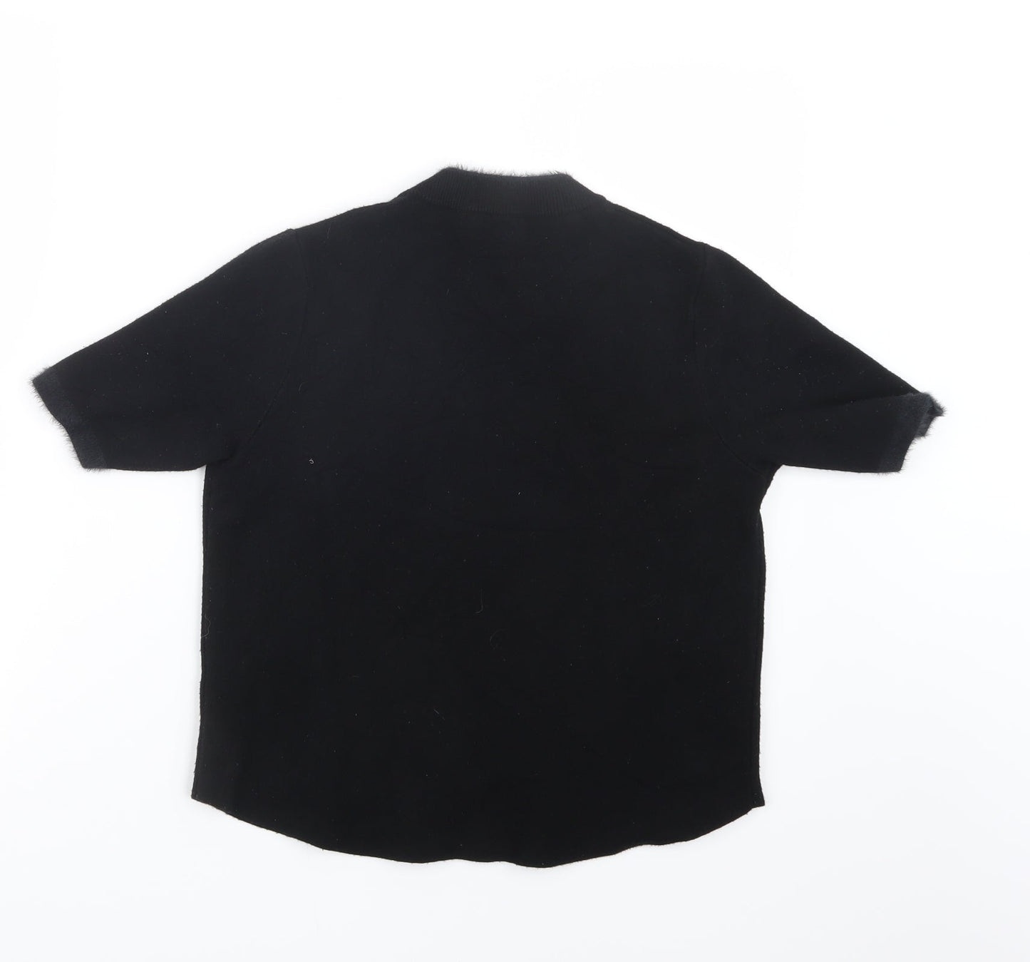 Zara Womens Black  Knit Pullover Jumper Size M
