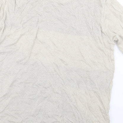 Berkertex Womens Beige  Knit Pullover Jumper Size 10