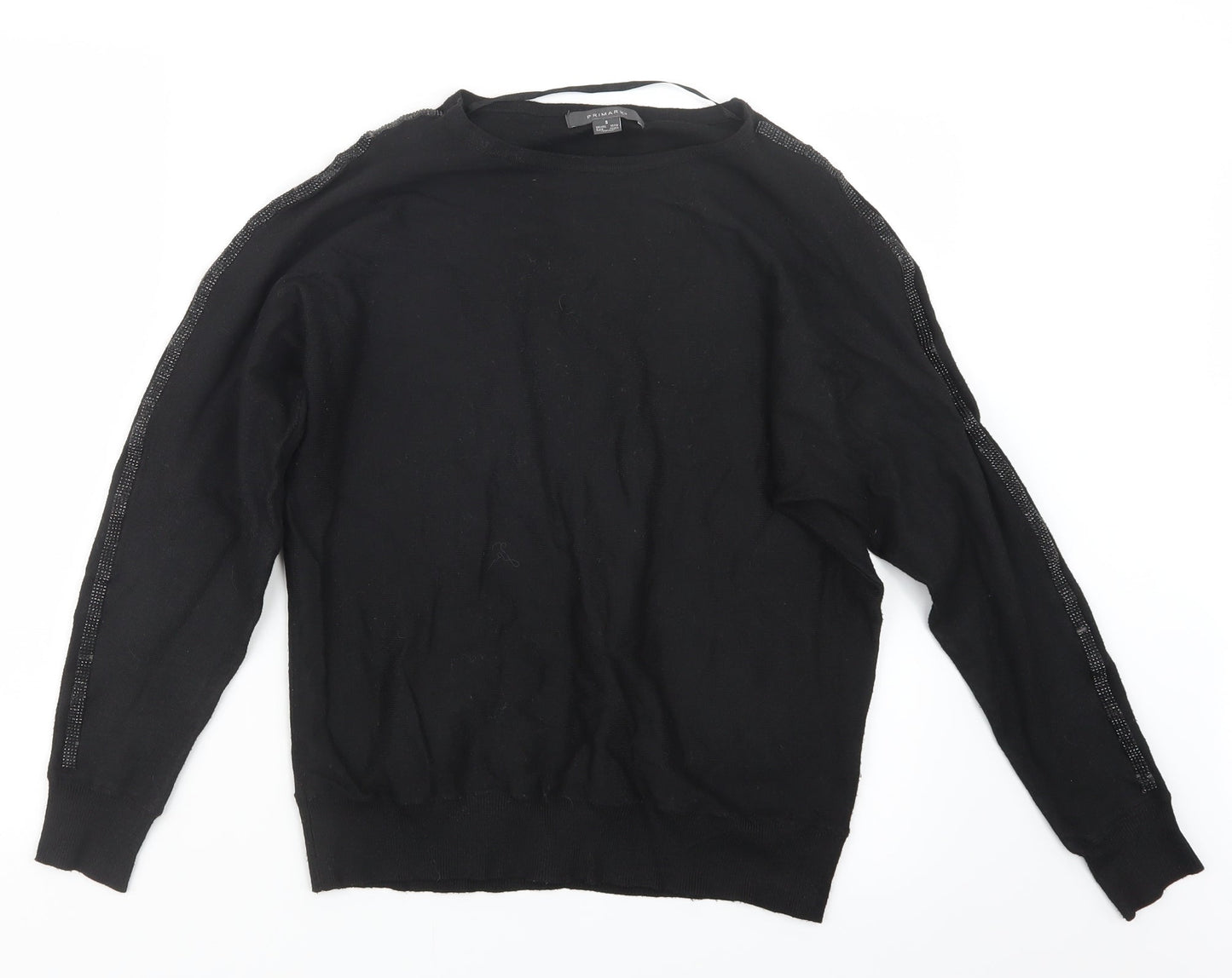 Primark Womens Black  Knit Pullover Jumper Size 10