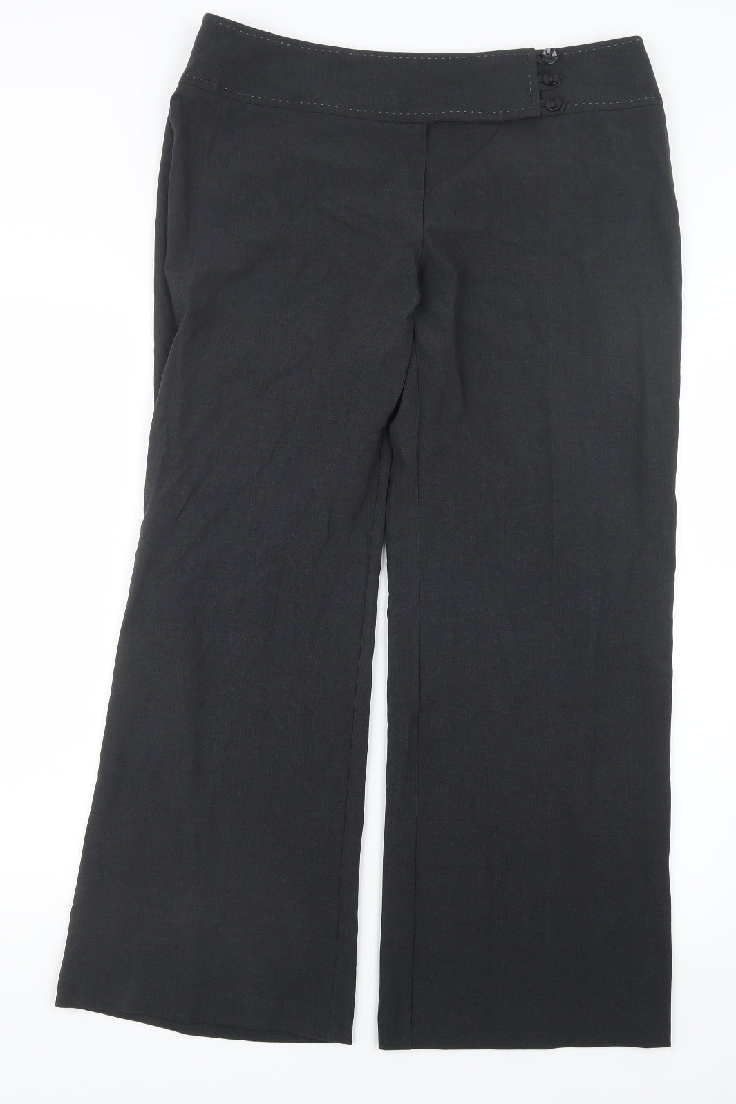 Marks and Spencer Womens Grey   Trousers  Size 14 L28 in
