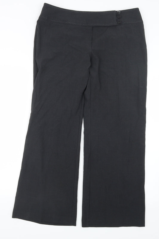 Marks and Spencer Womens Grey   Trousers  Size 14 L28 in