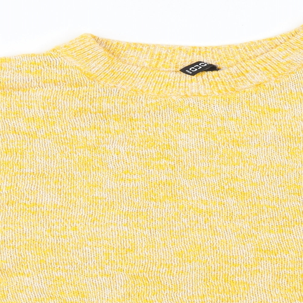H&M Womens Yellow  Knit Pullover Jumper Size L