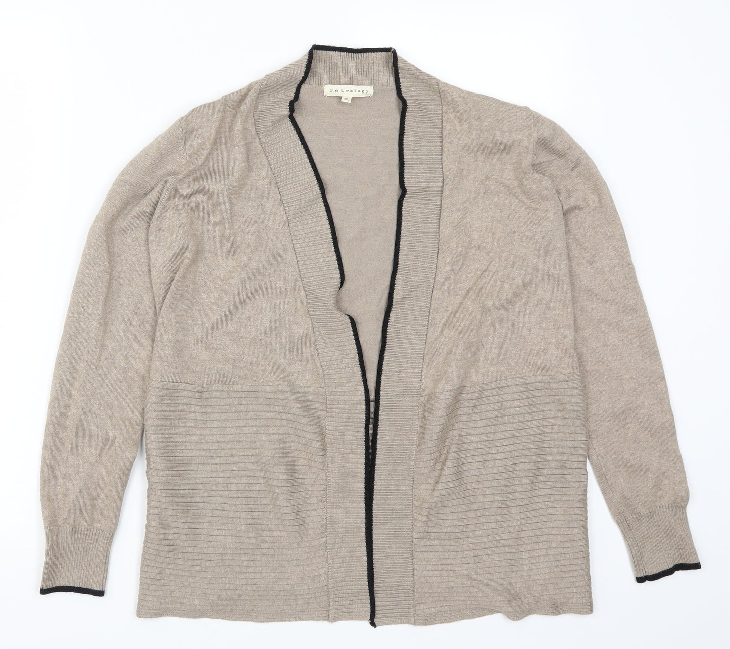 Retrology Womens Brown  Rayon Cardigan Jumper Size S