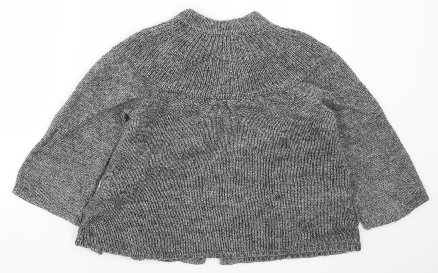 Debenhams Womens Grey  Knit Cardigan Jumper Size 10