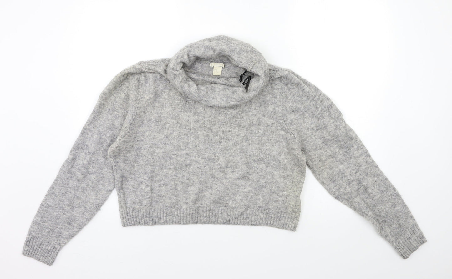 H&M Womens Grey  Knit Pullover Jumper Size XS