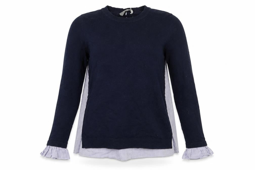 Oasis Womens Blue  Knit Pullover Jumper Size S