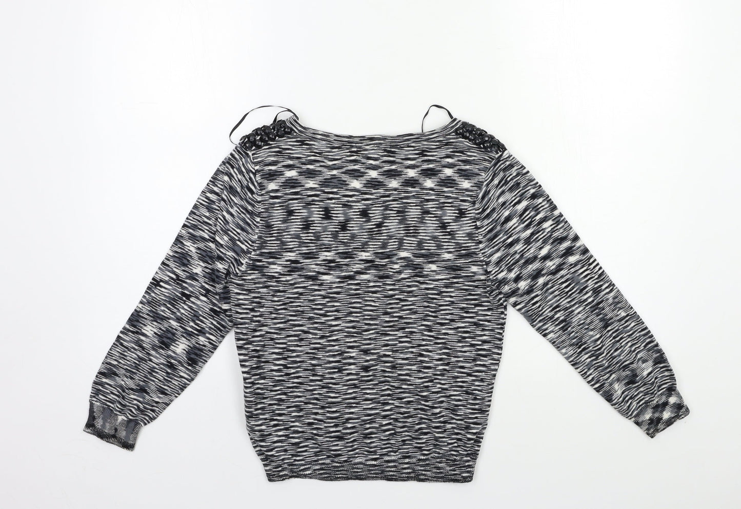 evie Womens Grey  Knit Cardigan Jumper Size 8