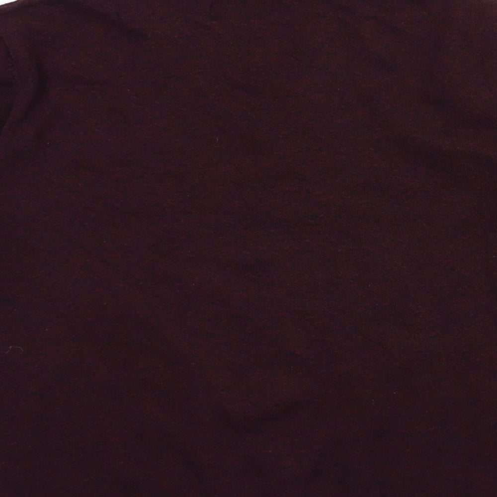 Topshop Mens Red  Knit Pullover Jumper Size S