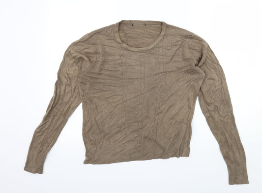 Preworn Womens Brown  Knit Pullover Jumper Size L