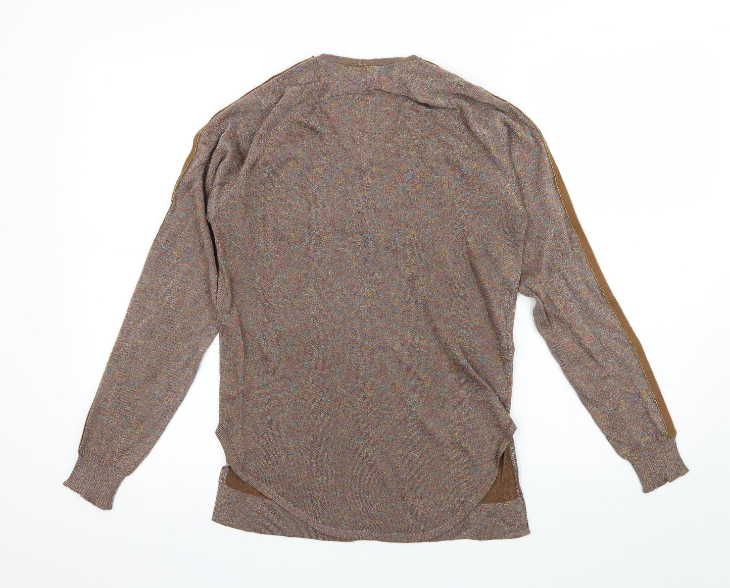 Millenium Womens Brown  Knit Basic T-Shirt One Size