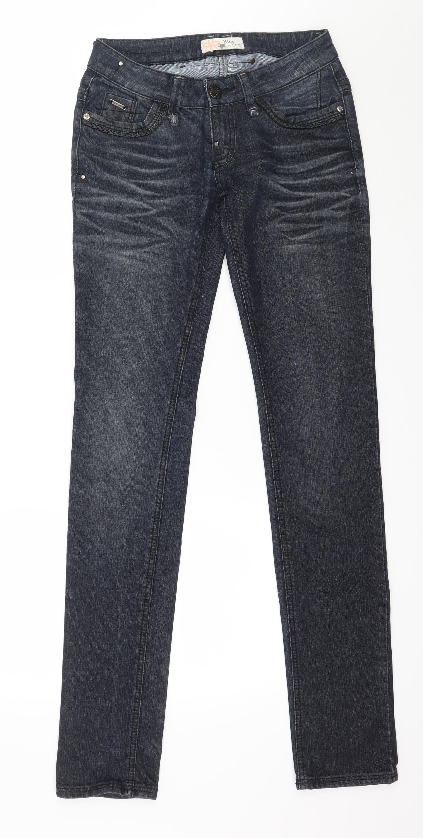 Blue Rags Womens Blue  Denim Skinny Jeans Size 26 in L34 in