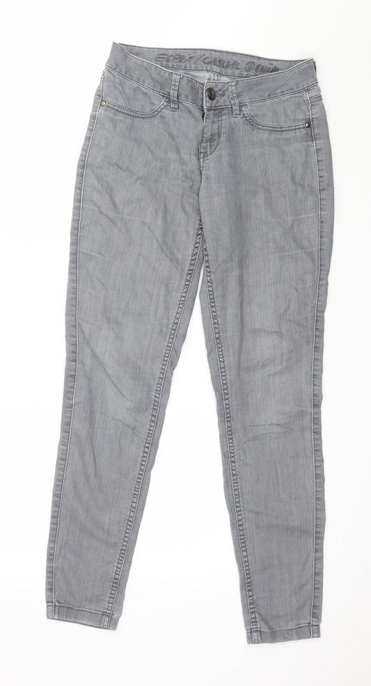 Esprit Womens Grey  Denim Skinny Jeans Size XS L30 in
