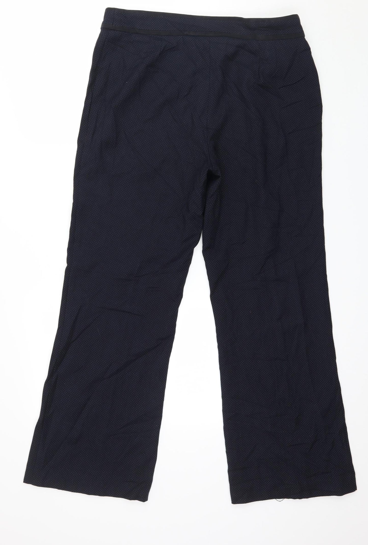 Marks and Spencer Womens Blue   Trousers  Size 14 L28 in