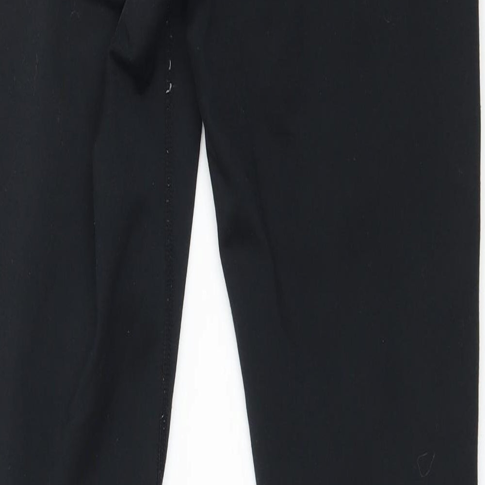 Preworn Womens Black  Jersey Capri Leggings Size 26 in L27 in