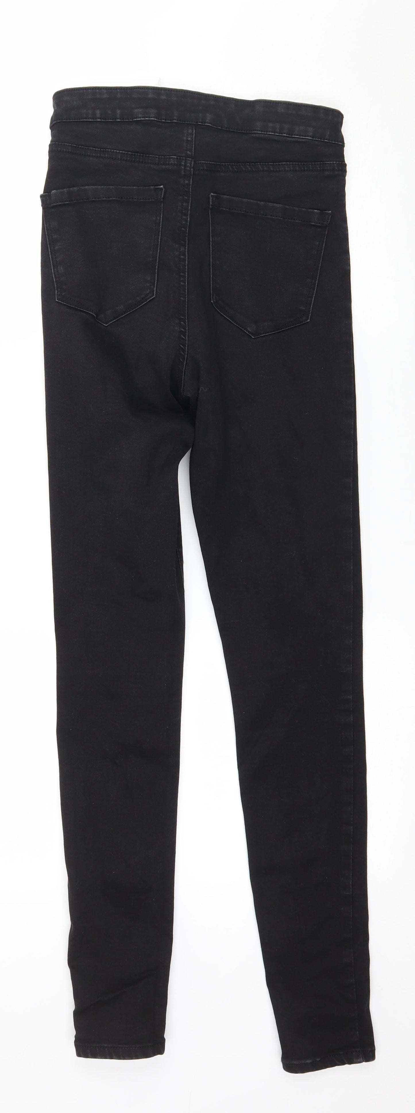 Denim & Co. Womens Black  Denim Skinny Jeans Size 10 L29 in