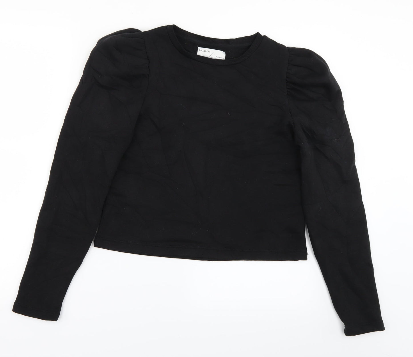 Pull & Bear Womens Black   Pullover Sweatshirt Size XS