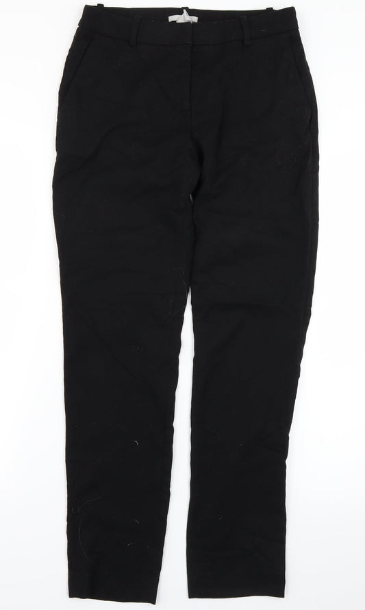 H&M Womens Black   Trousers  Size 8 L26 in