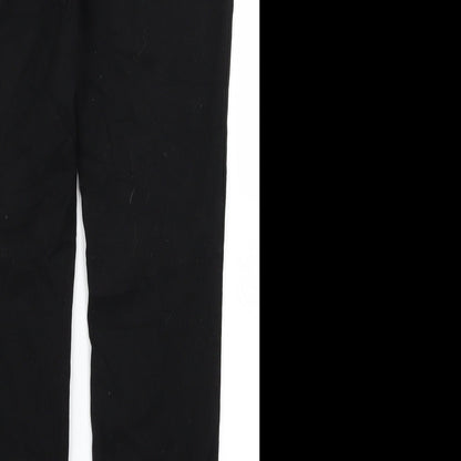 H&M Womens Black   Trousers  Size 8 L26 in