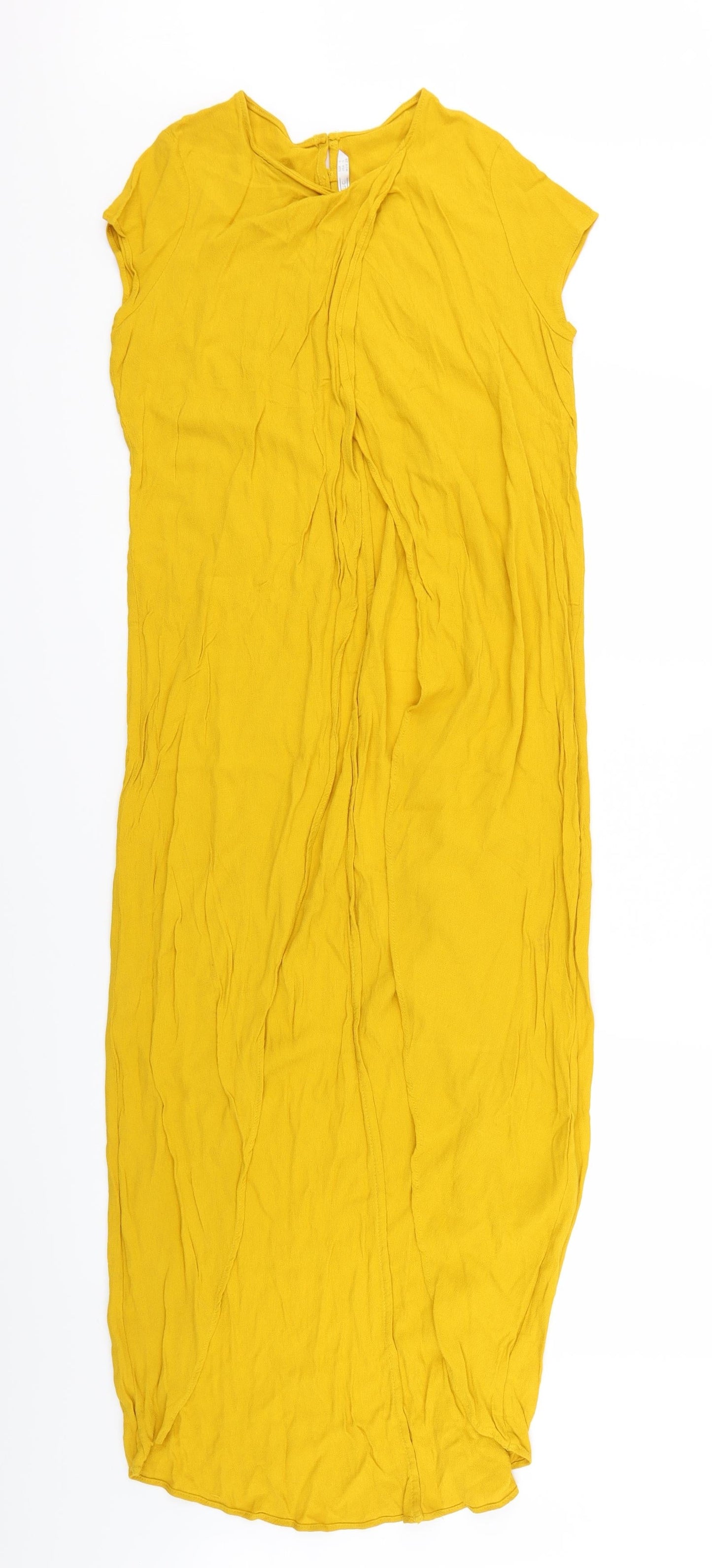 Trafaluc Womens Yellow   Basic Blouse Size S  - longline