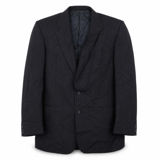 Varteks Mens Black Striped  Jacket Blazer Size 42