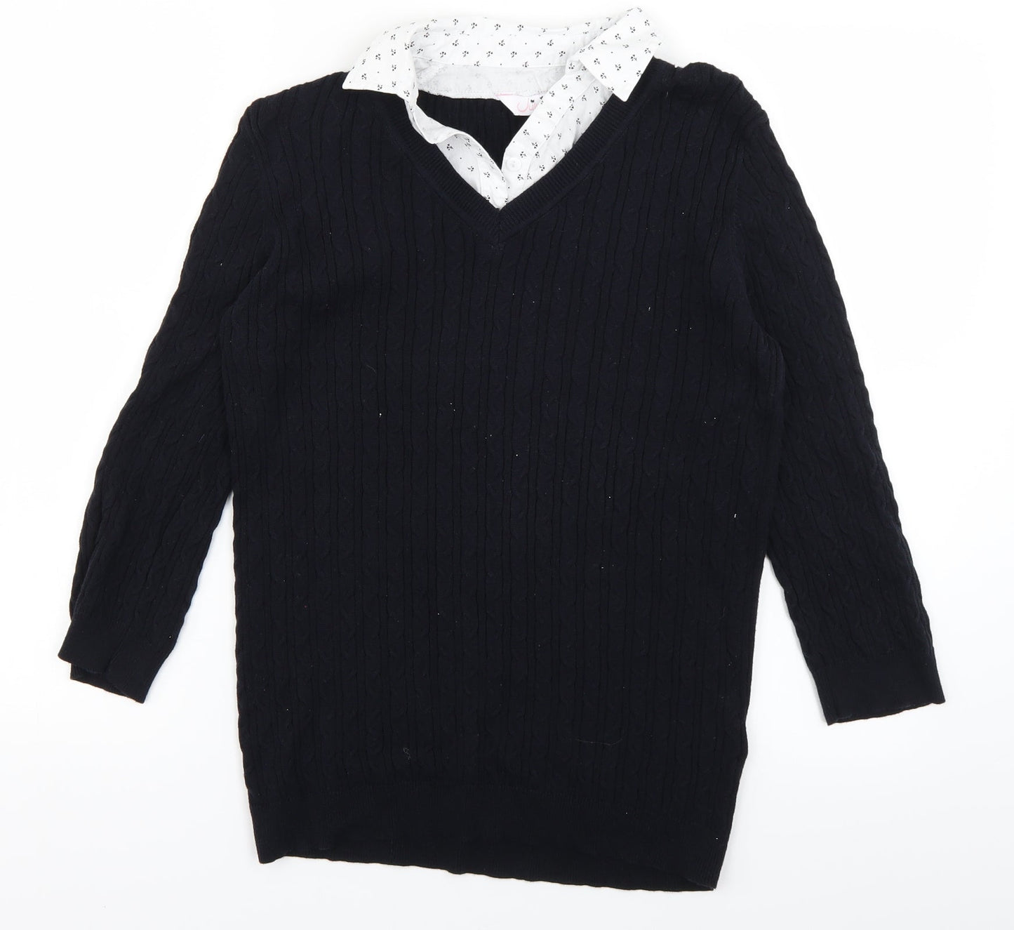 Julipa Womens Blue  Knit Pullover Jumper Size 12