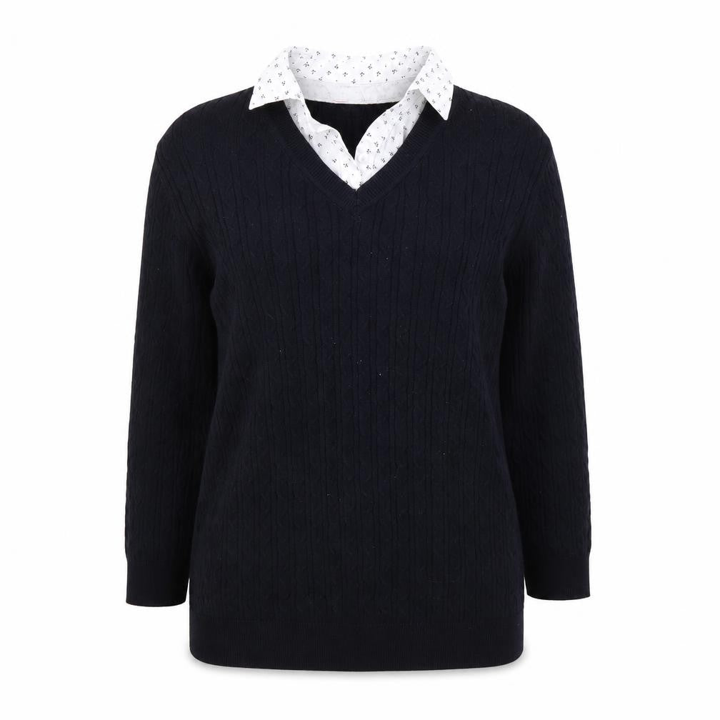 Julipa Womens Blue  Knit Pullover Jumper Size 12