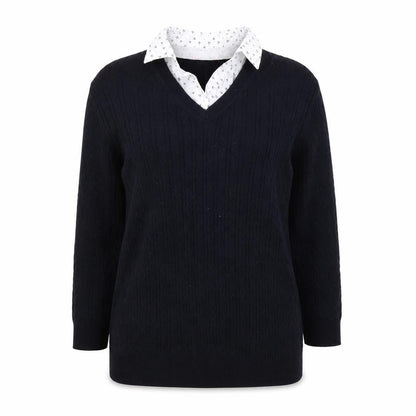 Julipa Womens Blue  Knit Pullover Jumper Size 12