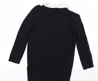 Julipa Womens Blue  Knit Pullover Jumper Size 12