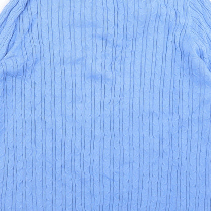 Julipa Womens Blue  Knit Pullover Jumper Size 12