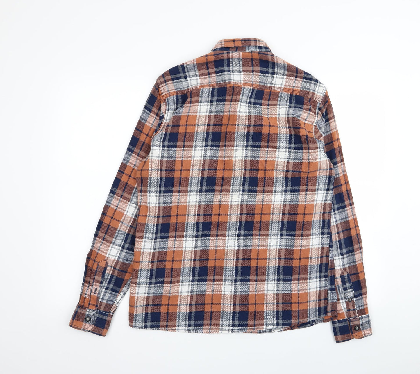 Easy Mens Multicoloured Check   Button-Up Size M