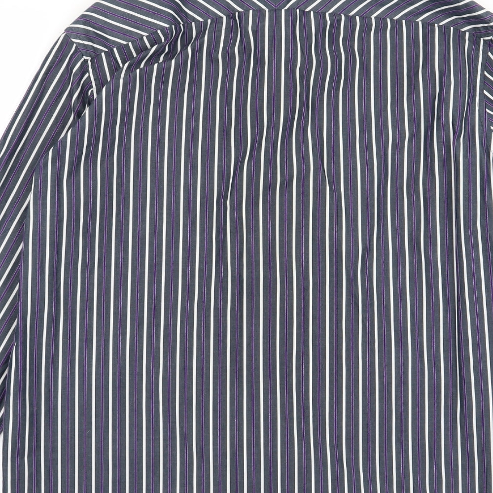 Blue Harbour Mens Multicoloured Striped   Button-Up Size M