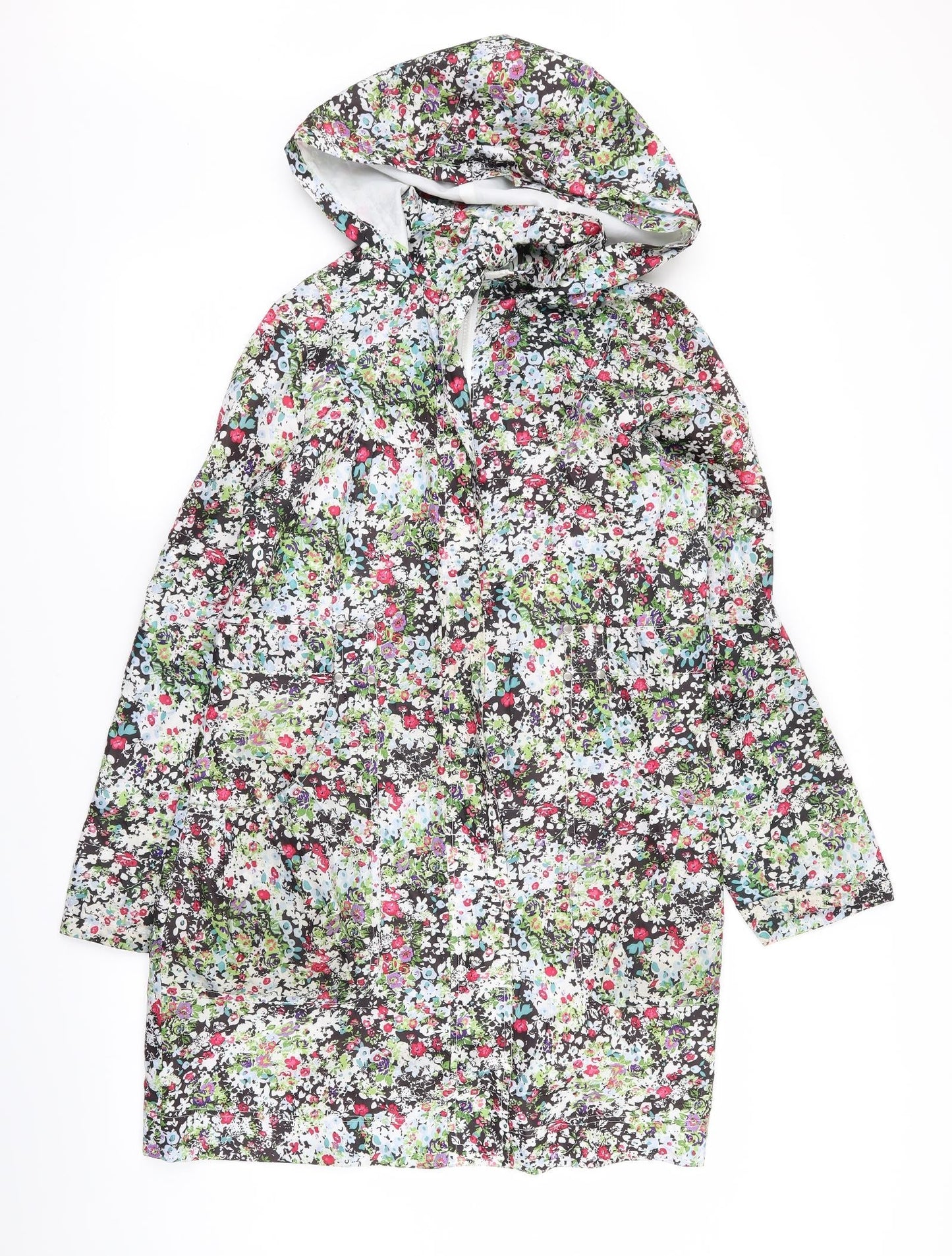 new lool Womens Multicoloured Floral  Jacket Coat Size 10
