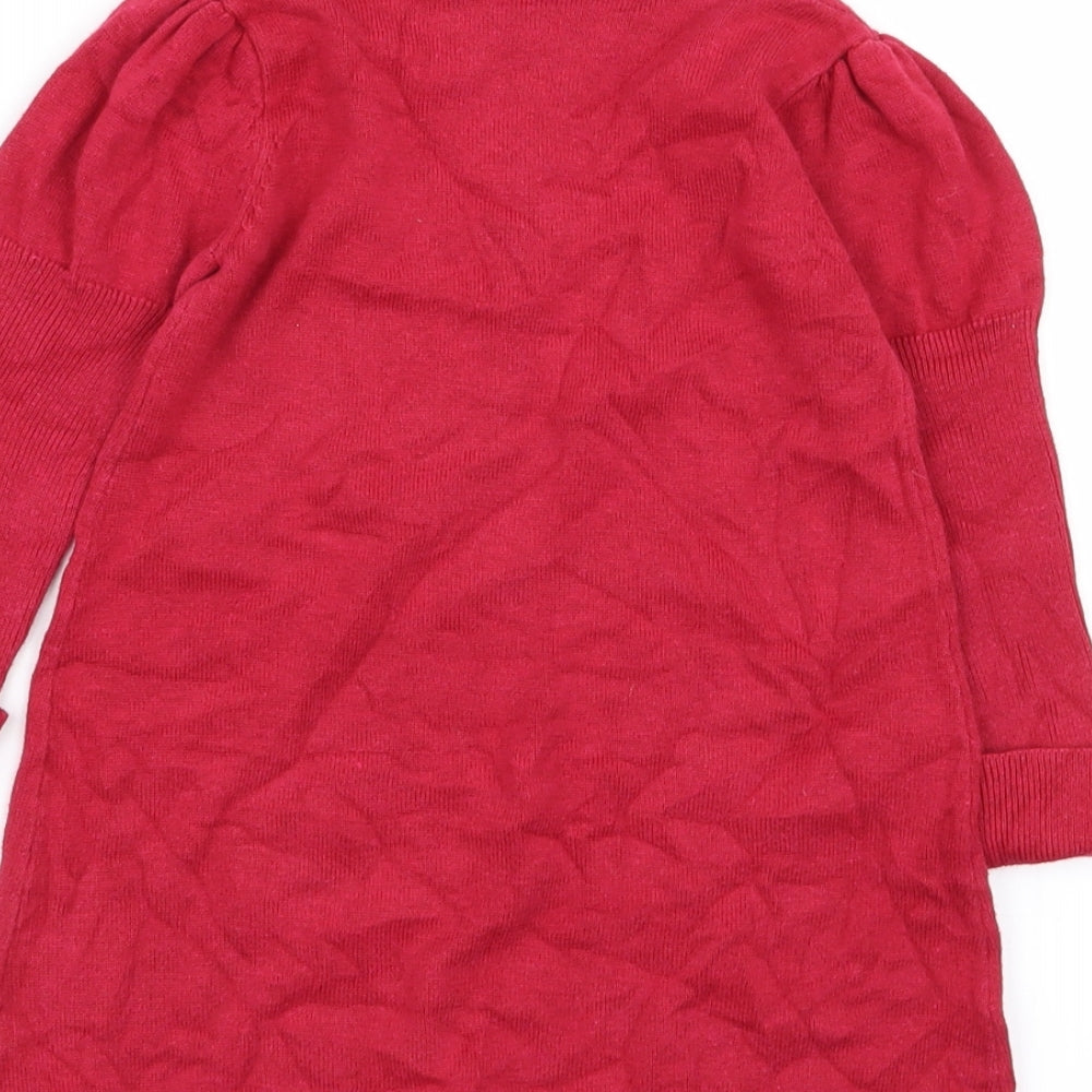 Shrinking Violet Girls Red   Jumper Dress  Size 3 Years